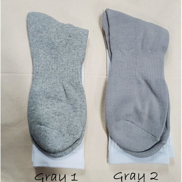 Gentlemen's Gray Black Rolls  Royce Design Hand Pressed Cotton Athletic Socks - Picture 5 of 6